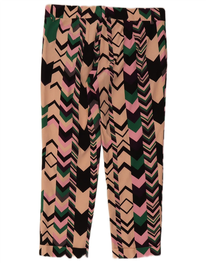 MISSONI Womens Cropped Trousers Medium W32 L25 Multicoloured Colourful