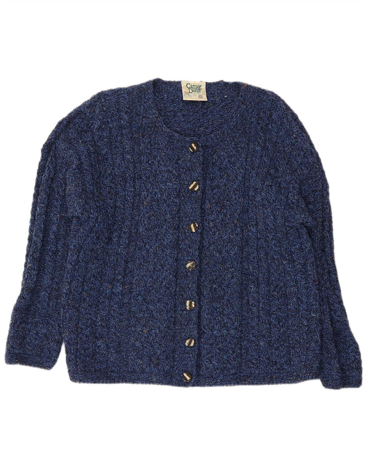 CARRAIG DONN Damen-Cardigan-Pullover UK 16 Large Marineblau meliert
