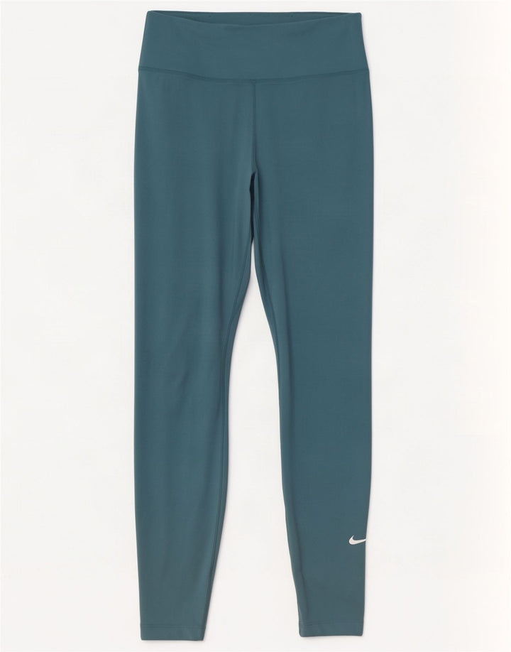 Nike Damen Dri Fit Leggings UK 8 Small Blau Polyester