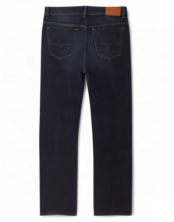 Diesel Herren Viker Straight Jeans W32 L32 Marineblau Baumwolle