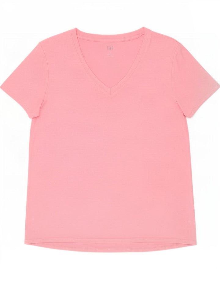 Gap Damen T-Shirt Top UK 10 Small Pink Rayon