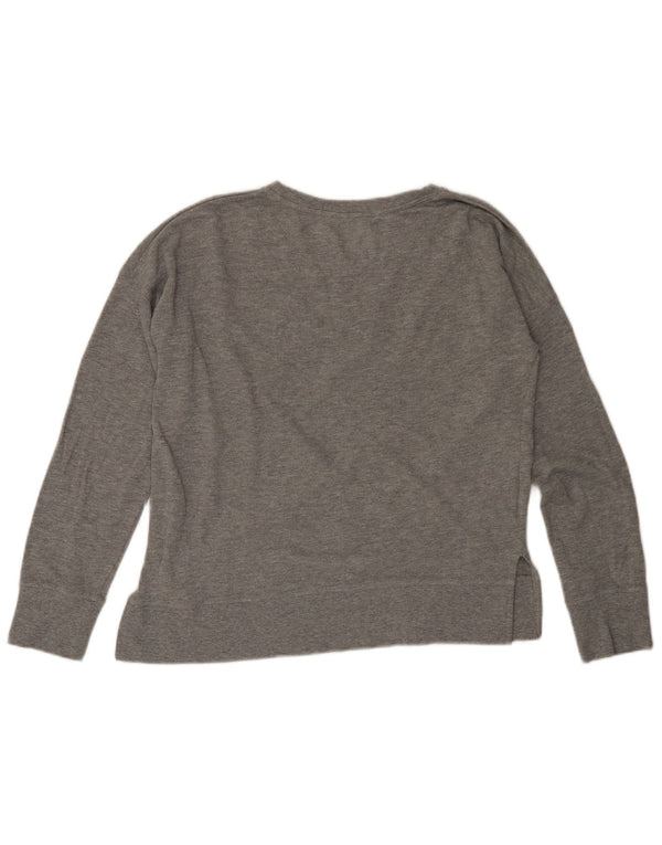 Tommy Hilfiger Damen-Sweatshirt mit Grafik, Gr. 10, Größe S, Grau meliert