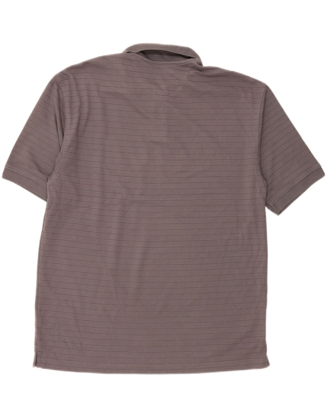 DOCKERS Mens Polo Shirt XL Grey Striped Cotton Vintage Dockers and Second-Hand Dockers from Messina Hembry 