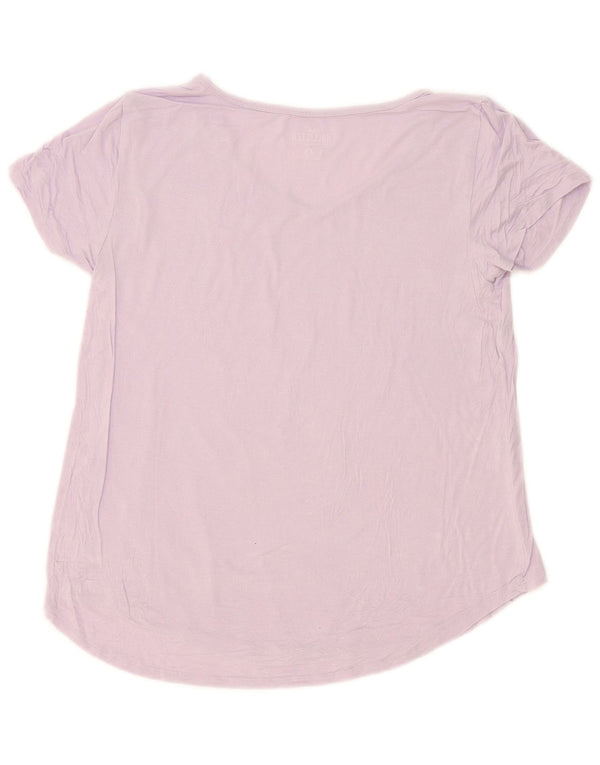 Hollister Damen T-Shirt Top UK 14 Medium Lila