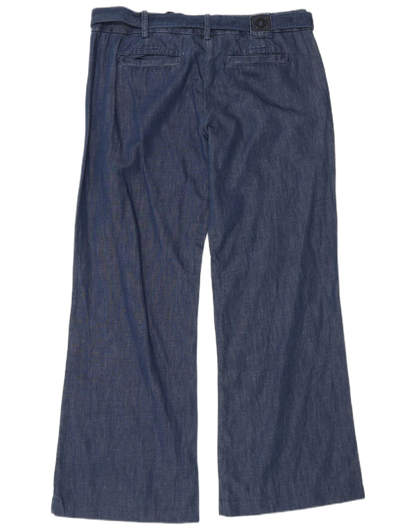 Murphy & Nye Damen-Chinohose mit weitem Bein, W36 L32, blaue Baumwolle