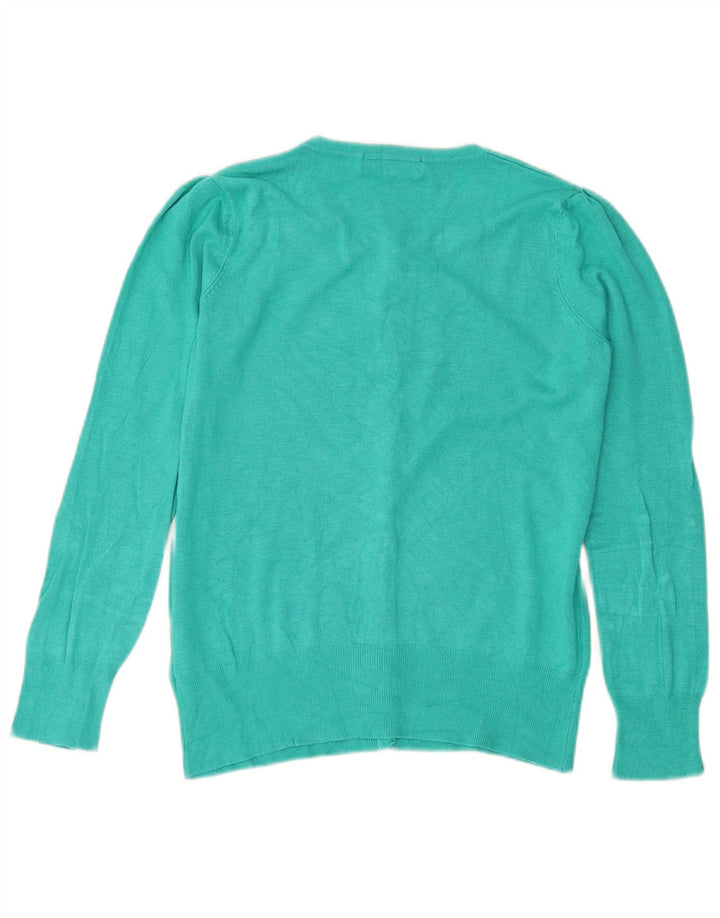 Marks & Spencer Damen-Cardigan-Pullover UK 12 Medium Türkis Viskose