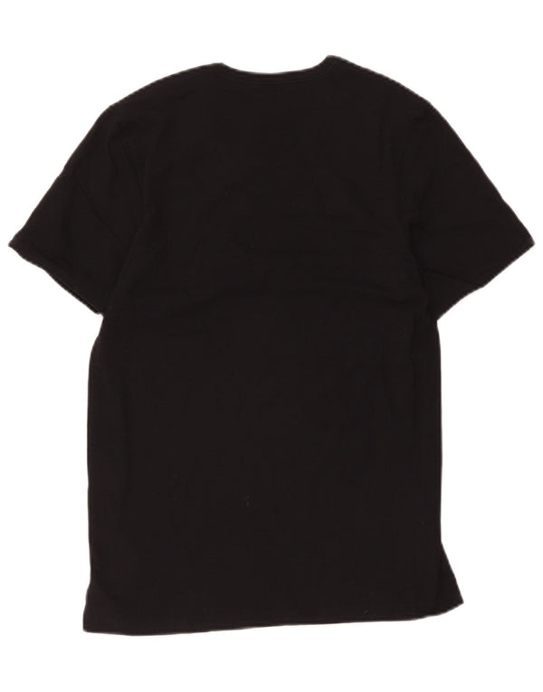 Hugo Boss Herren T-Shirt Top Small Schwarz Baumwolle