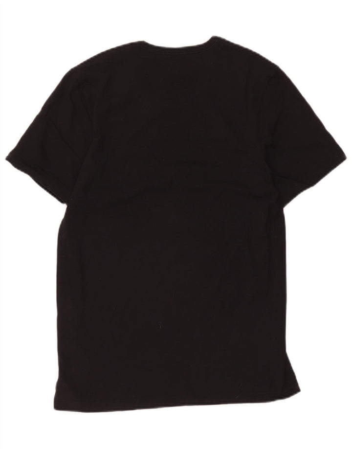 Hugo Boss Herren T-Shirt Top Small Schwarz Baumwolle