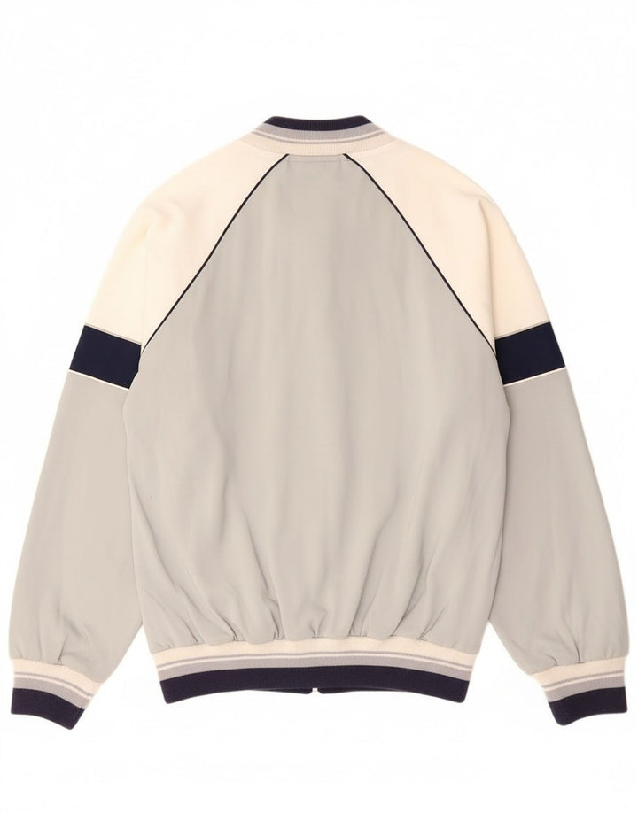 Vintage Herren-Trainingsanzug-Top-Jacke IT 52 Large Grey Colourblock