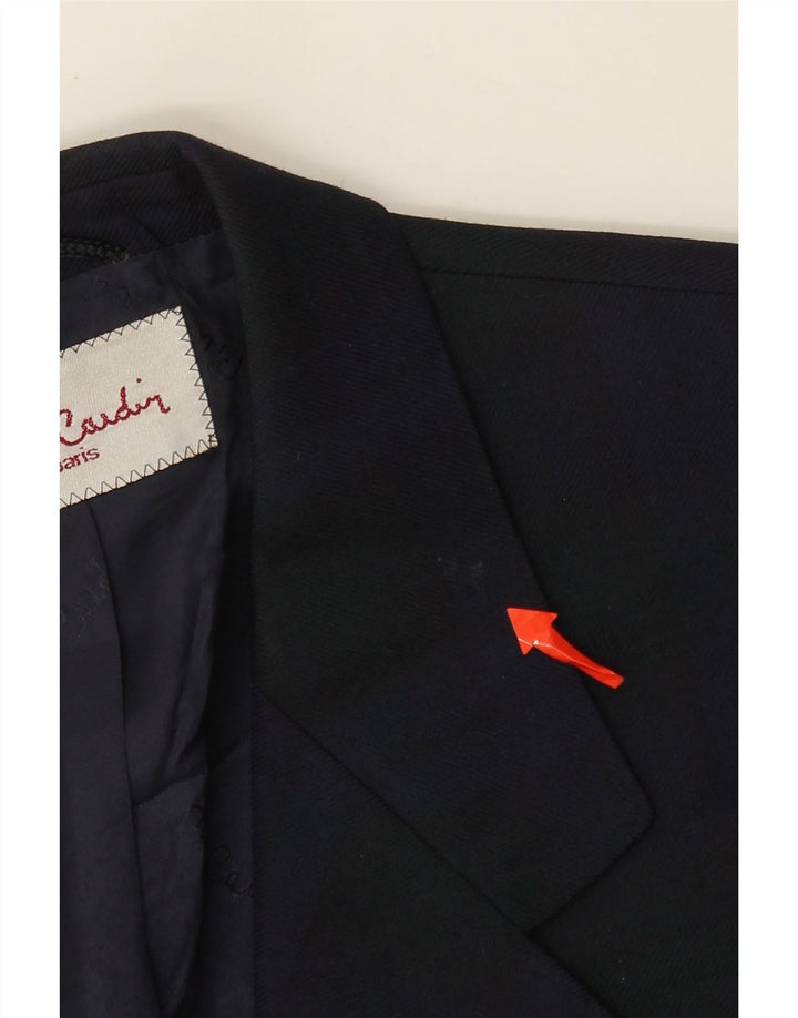 Pierre Cardin Herren-Blazer mit 3 Knöpfen, UK 38, mittelblau kariert