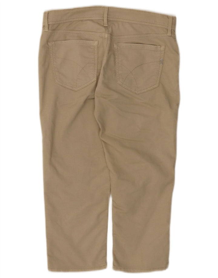 Gas Damen Caprihose W27 L18 Beige Baumwolle