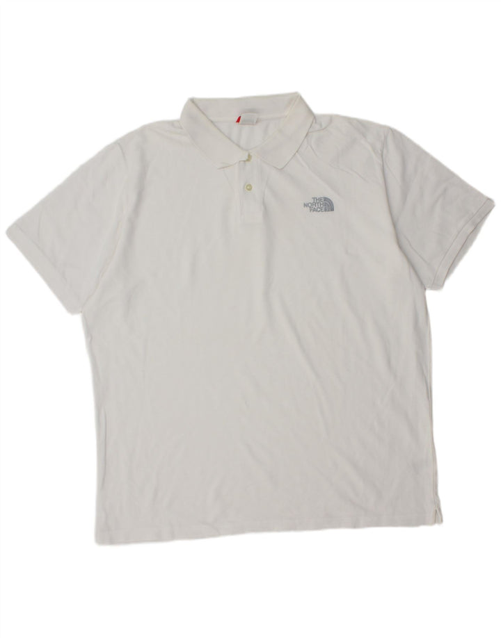 The North Face Herren-Poloshirt XL aus weißer Baumwolle