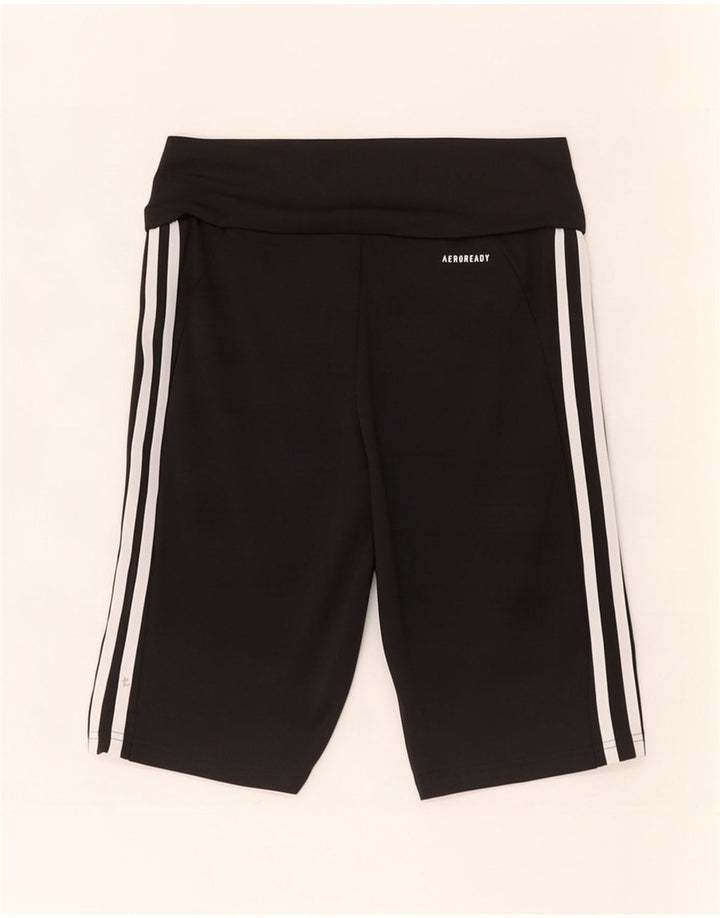 Adidas Damen Aeroready Sport Shorts UK 12/14 Medium Schwarz Polyester
