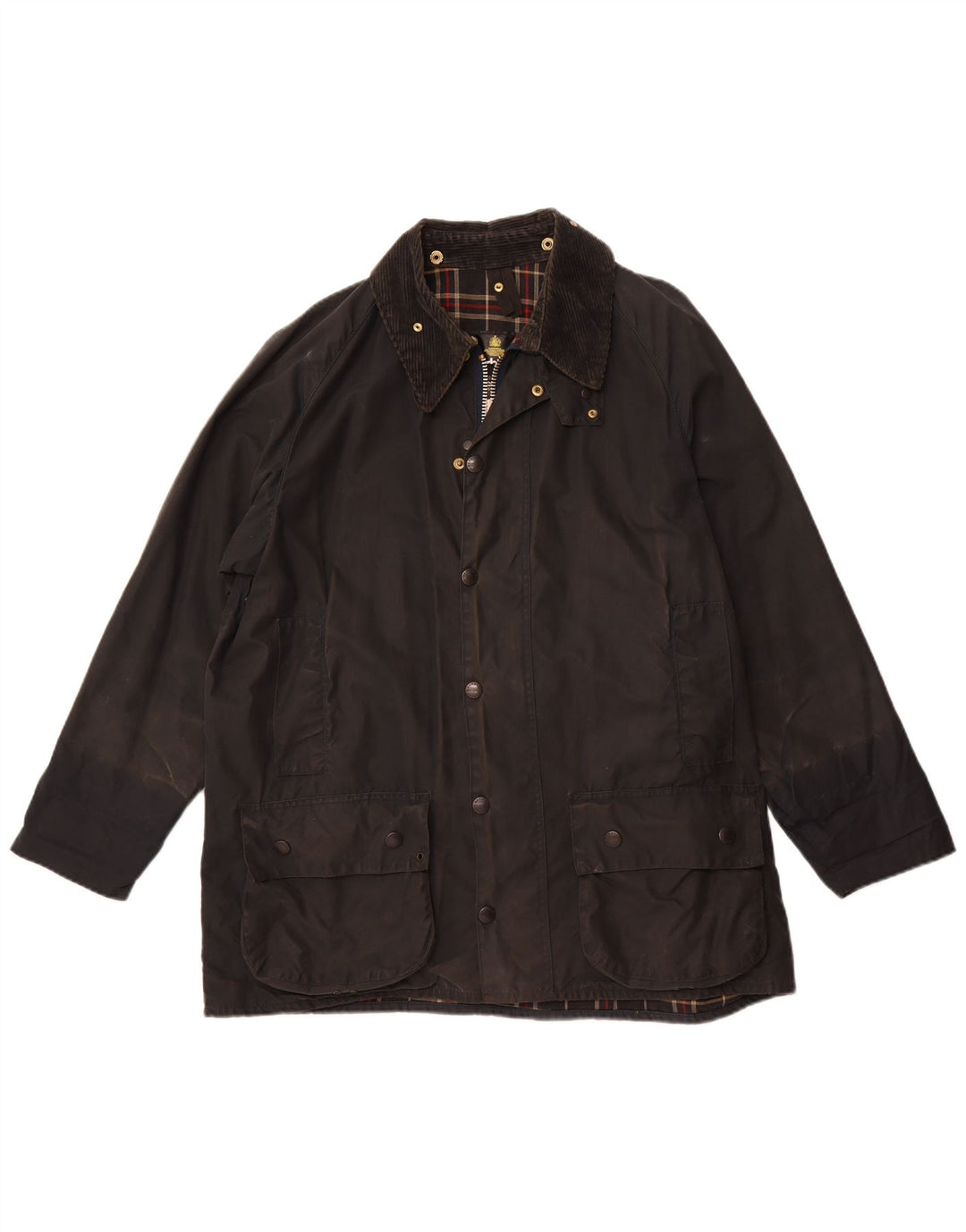 Barbour Herren Beaufort gewachste Baumwolljacke UK 44 Große schwarze Baumwolle