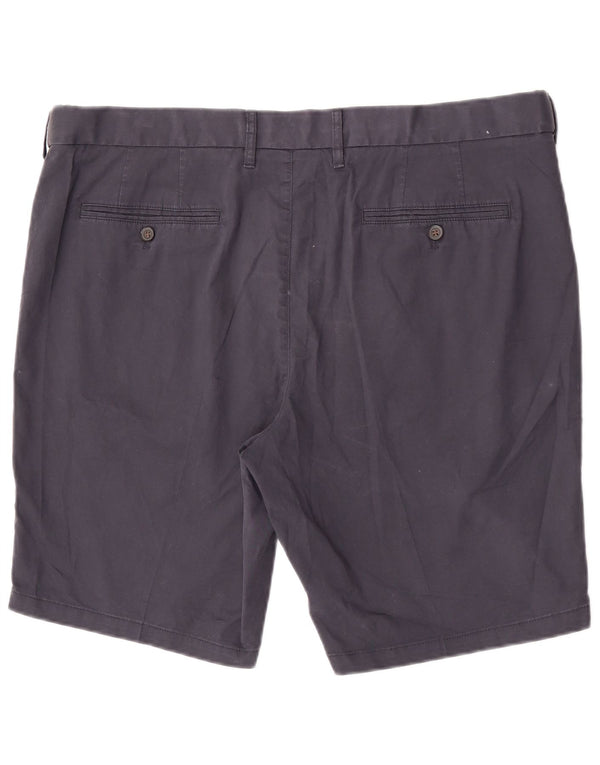 Marks & Spencer Herren Chinoshorts W42 2XL Marineblau Baumwolle
