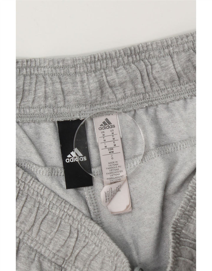 Adidas Herren Sportshorts mittelgraue Baumwolle