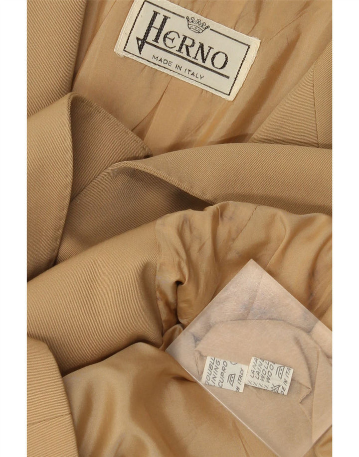 Herno Damen 2-Knopf-Blazerjacke IT 50 XL Beige Wolle