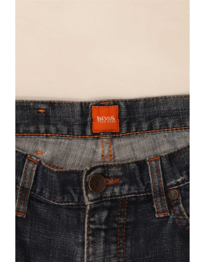 Hugo Boss Herren Jeansshorts W30 Mittelblau
