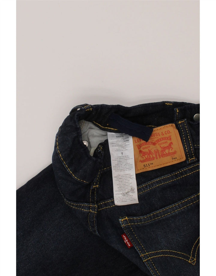 Levi's Jungen 511 Slim Jeans, 6–7 Jahre, W24 L22, blaue Baumwolle