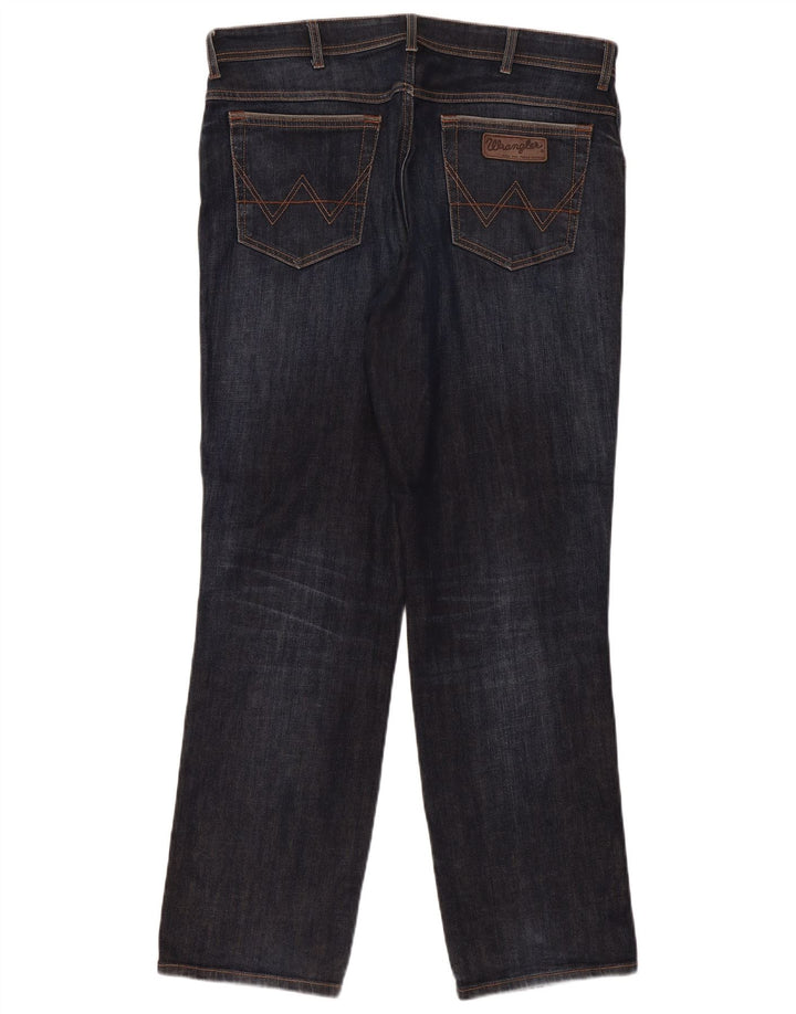 Wrangler Herren Texas Stretch Straight Jeans W38 L32 Blaue Baumwolle