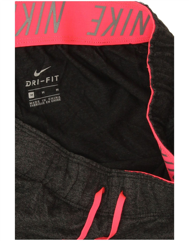 Nike Damen Dri Fit Sport Shorts UK 14 Mittelgraues Polyester