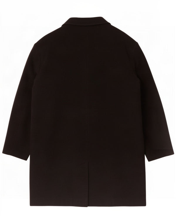 CLASSIC Herrenmantel IT 56 3XL Schwarze Wolle