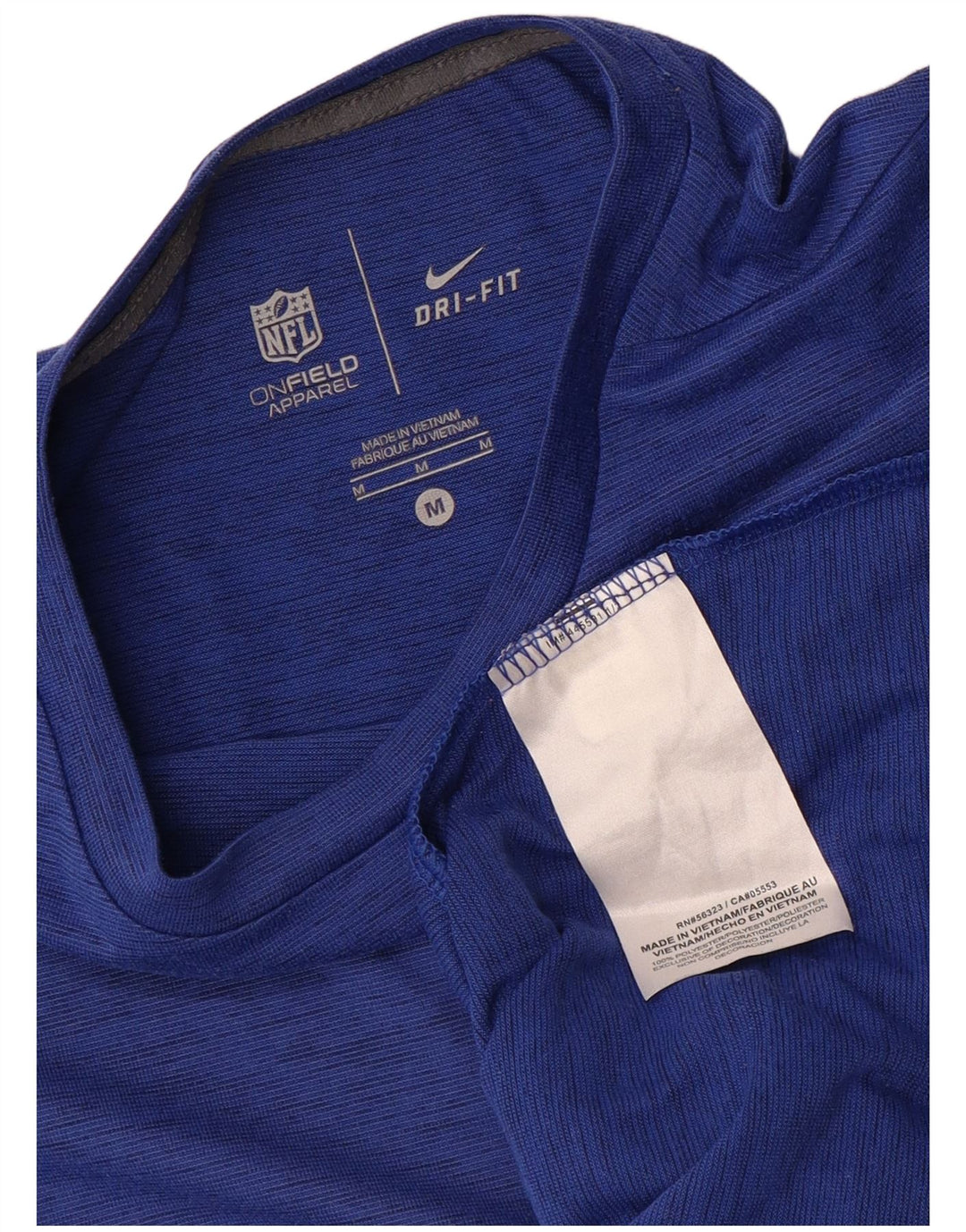 NIKE Herren-T-Shirt mit Grafik, mittelblaues Polyester