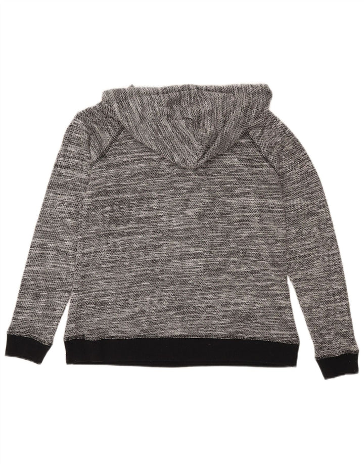 Animal Damen-Kapuzenpullover in Übergröße, Gr. 10, Größe S, grau geflecktes Polyester