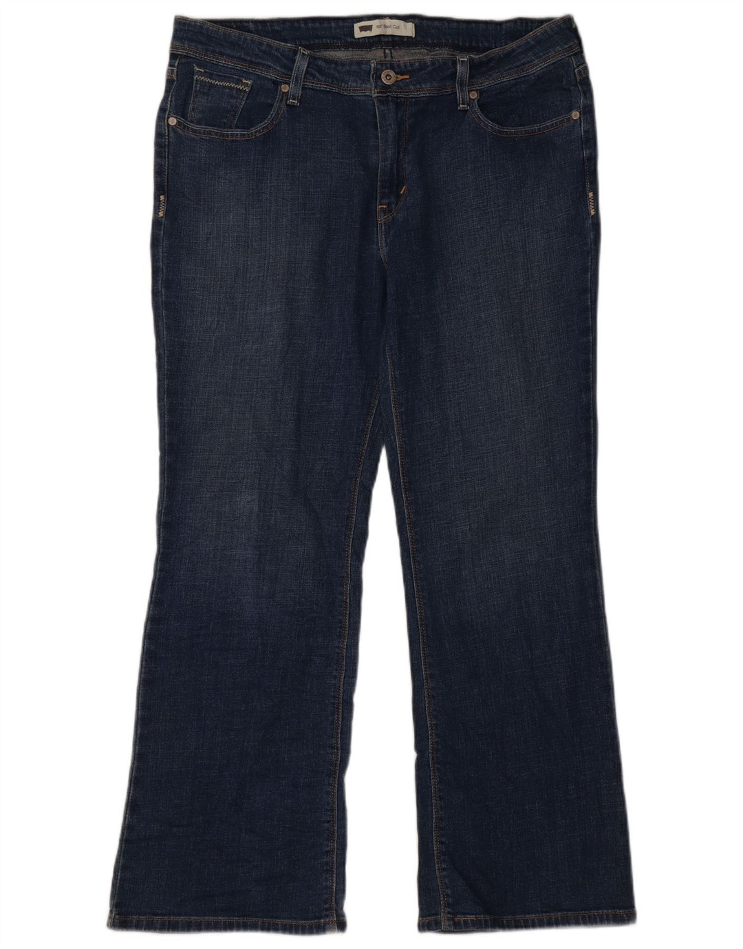 Levi's Damen 515 Bootcut Jeans US 16 2XL W38 L28 Blaue Baumwolle