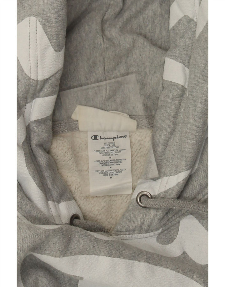Champion Herren-Kapuzenpullover mit Grafik, mittelgraue Baumwolle