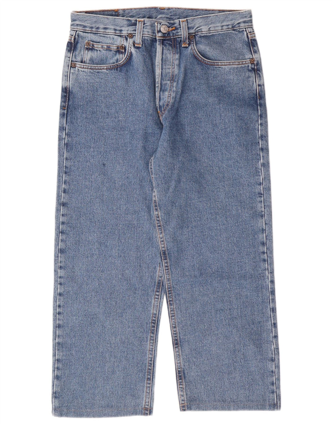 RIFLE Herren Capri-Jeans W32 L22 Blaue Baumwolle