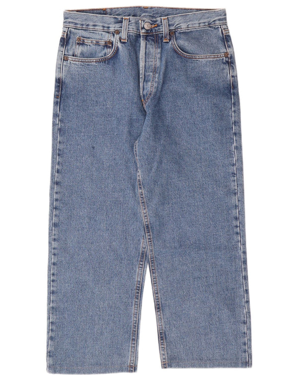 RIFLE Herren Capri-Jeans W32 L22 Blaue Baumwolle