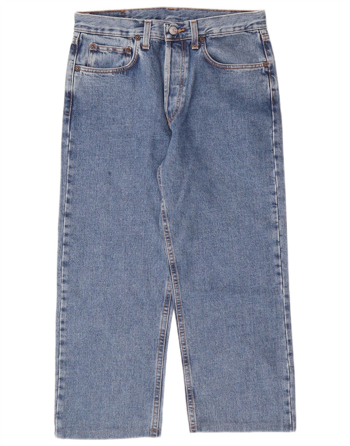 RIFLE Herren Capri-Jeans W32 L22 Blaue Baumwolle