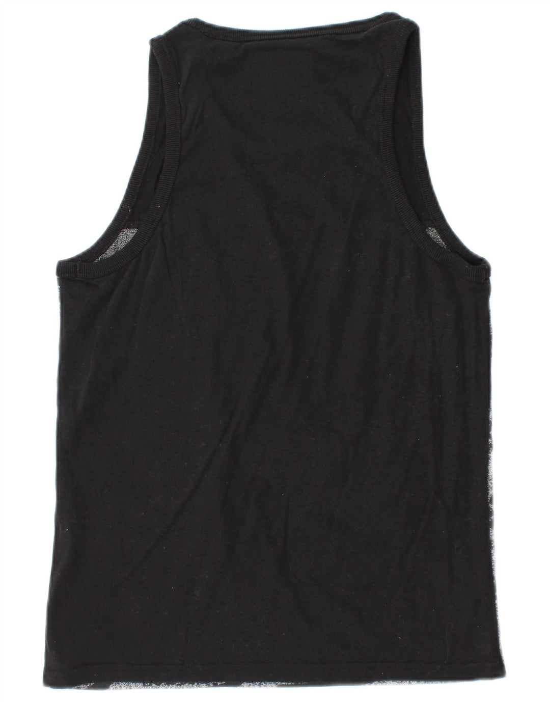 SUPERDRY Herren-Unterhemd mit grafischem Motiv, groß, schwarze Farbblock-Baumwolle