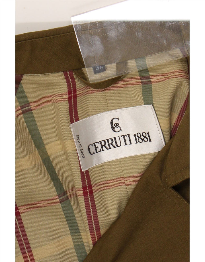 CERRUTI 1881 Herren Loose Fit Trenchcoat IT 46 Small Khaki