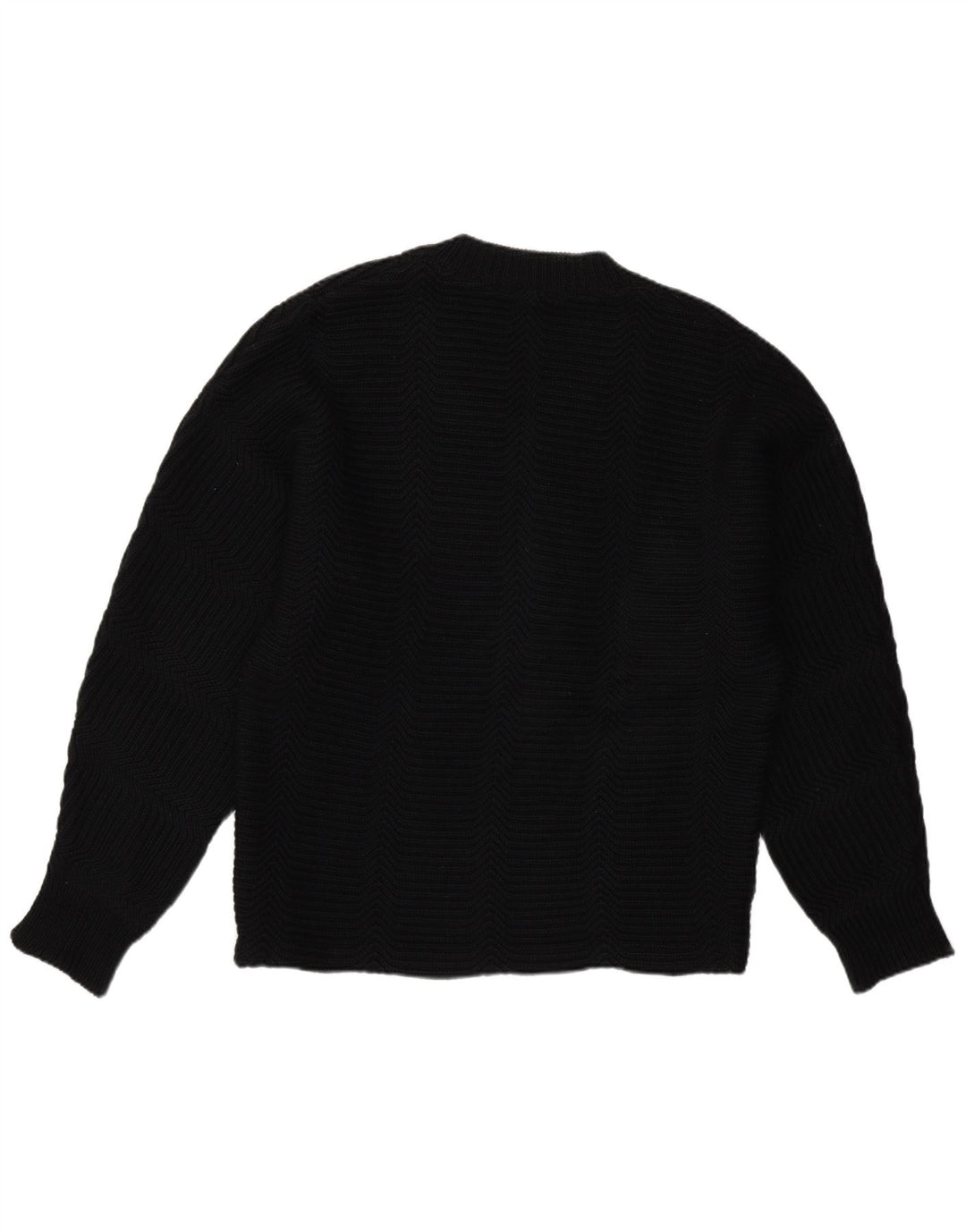 Vintage Herren V-Ausschnitt Pullover Pullover Groß Schwarz