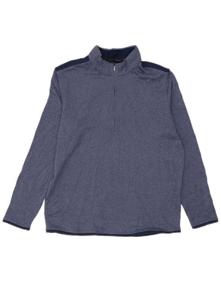 Under Armour Herren Cold Gear Pullover-Trainingsanzug-Oberteil XL, Marineblau, Farbblock