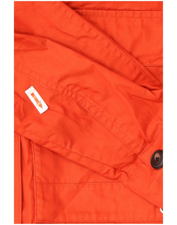 Massimo Dutti Damen Bomberjacke mit Kapuze UK 18 XL Orange Polyester