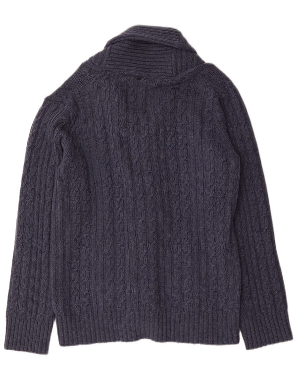 G-Star Herren-Strickjacke, groß, marineblaue Wolle