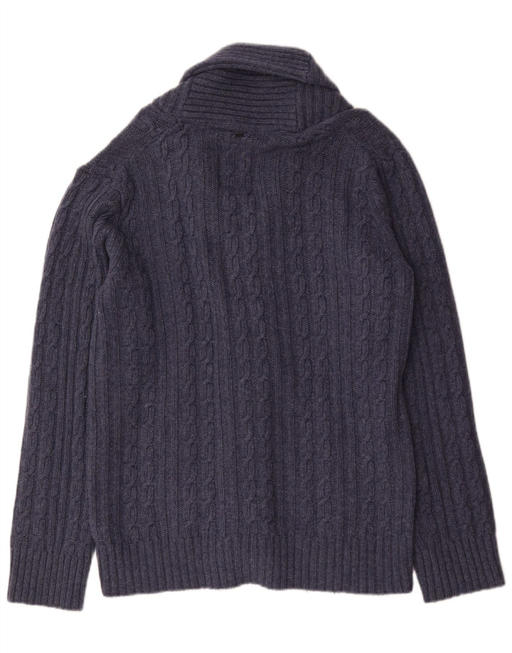 G-Star Herren-Strickjacke, groß, marineblaue Wolle