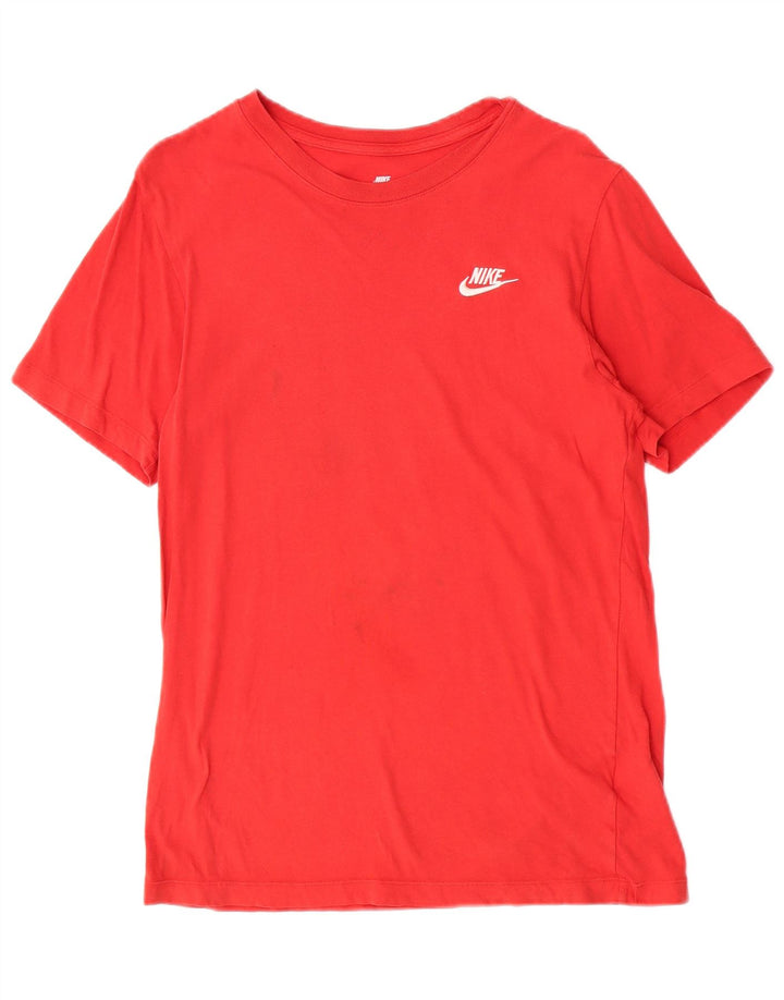 Nike Herren T-Shirt Top Small Rot Baumwolle