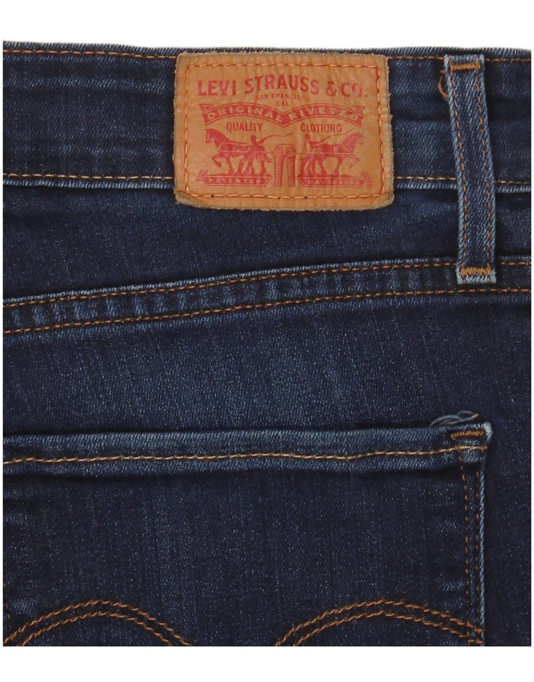Levi's Damen Skinny Jeans W28 L29 Marineblau