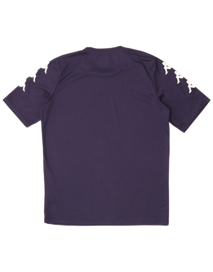 Kappa Herren-Grafik-T-Shirt-Oberteil Mittelmarineblaues Polyester