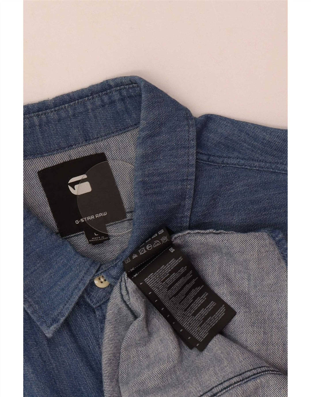 G-Star Herren-Jeanshemd, große blaue Baumwolle