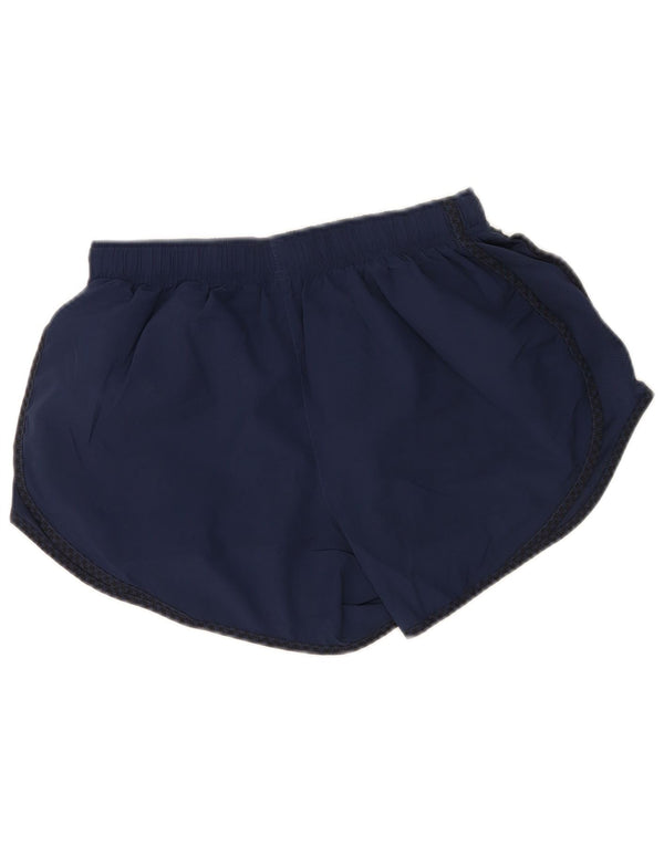 Nike Damen Dri Fit Sport Shorts UK 12 Medium Marineblau Polyester
