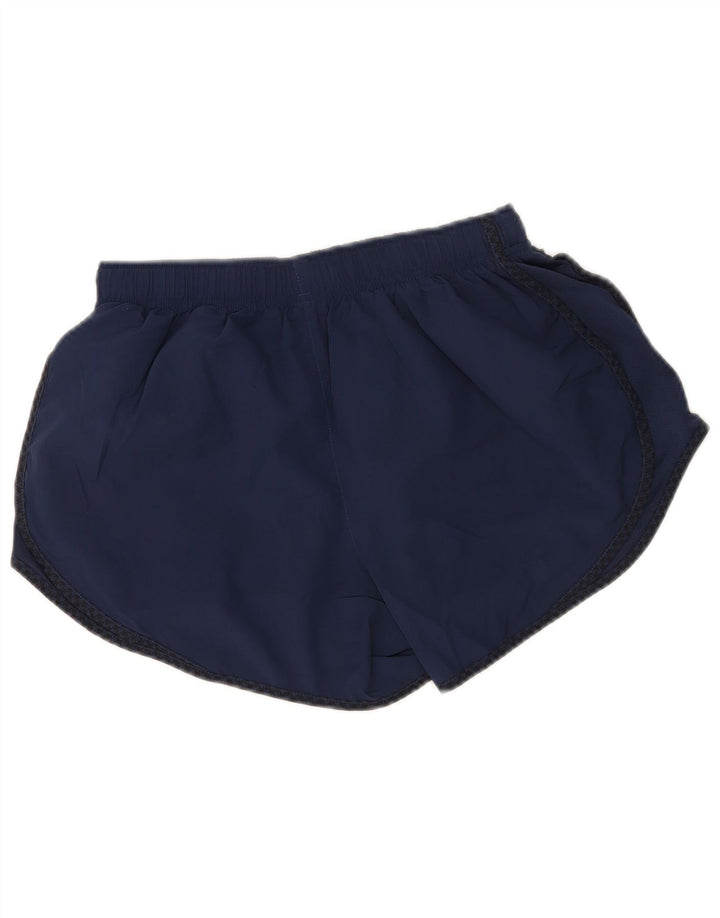 Nike Damen Dri Fit Sport Shorts UK 12 Medium Marineblau Polyester