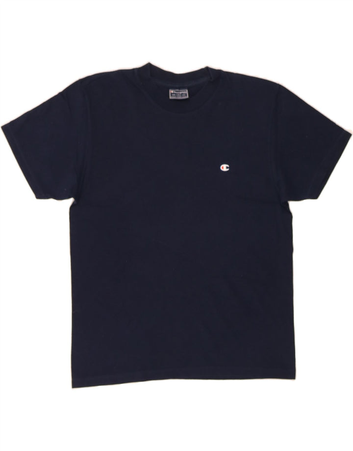 CHAMPION Mens T-Shirt Top Small Navy Blue Cotton Vintage Champion and Second-Hand Champion from Messina Hembry 