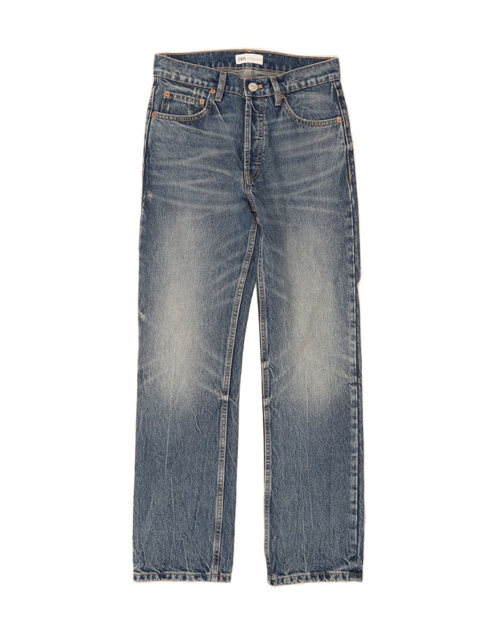 ZARA Womens Straight Jeans EU 32 2XS W22 L30 Blue Vintage Zara and Second-Hand Zara from Messina Hembry 