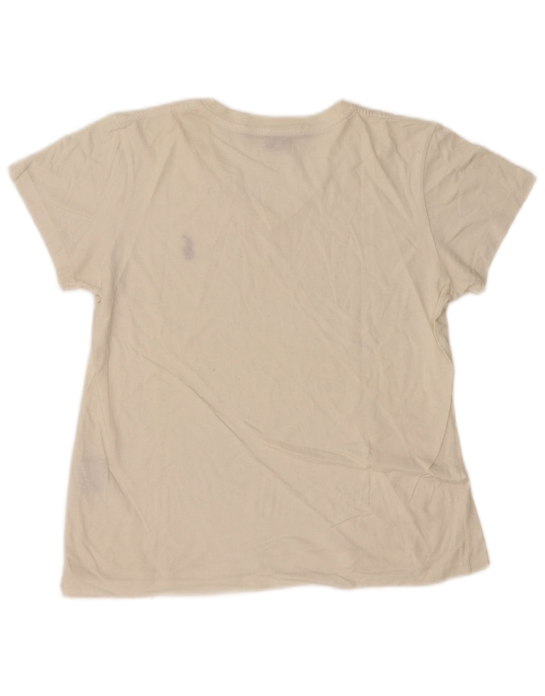 Ralph Lauren Damen T-Shirt Top UK 12 Medium Off White Baumwolle