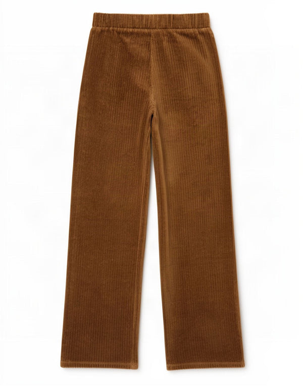 Zara Mädchen-Cordhose mit weitem Bein, 13–14 Jahre, W27 L27, braune Baumwolle